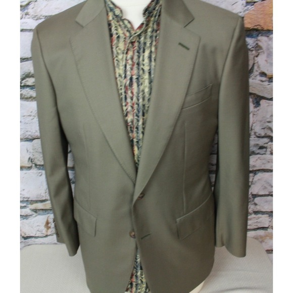 CHESTER BERRIE CARROL & CO Men's Blazer Two Button Side Vents Made n England 40